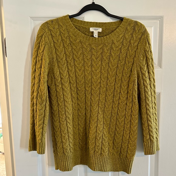 Lands End Canvas-Knit cropped Sweater-Size Medium - Picture 1 of 5